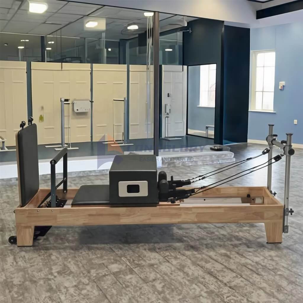 Alumínium emelkedik Oak Pilates reformátor