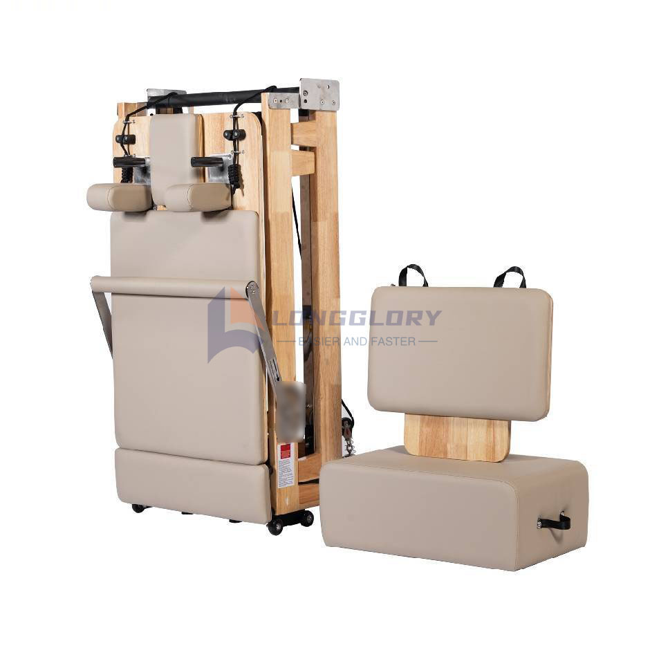 Összecsukható tölgy Pilates Reformer