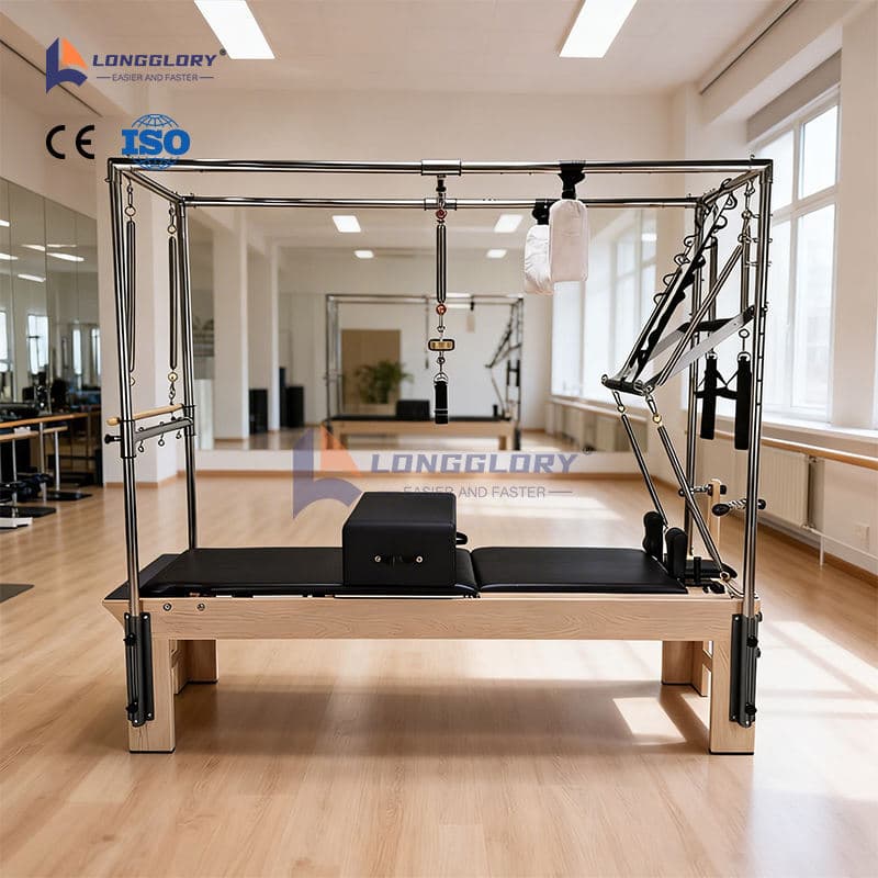 Jóga gyakorlat Pilates Cadillac Reformer